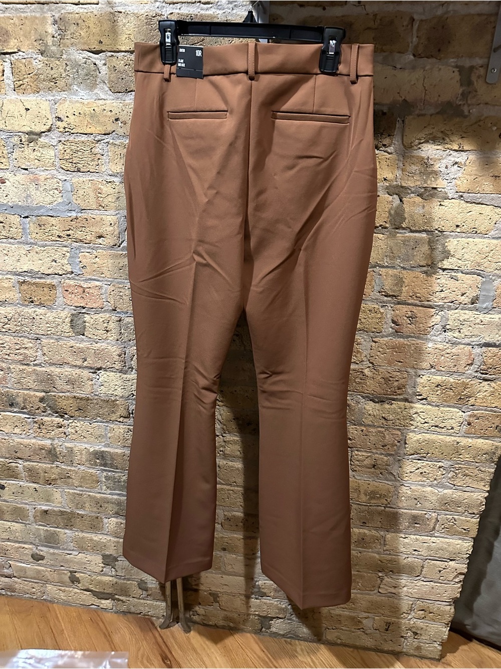 NEW Express Editor Mid Rise Flare in Walnut Size 10 Regular - Picture 8 of 9